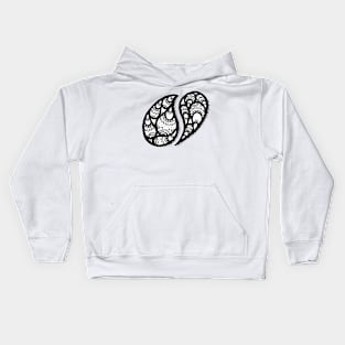 Tree Leaves Doodle Art Kids Hoodie